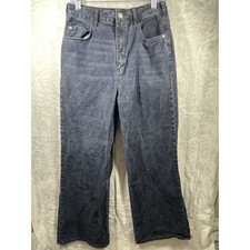 Anthropologie Pilcro Corduroy Pants Womens Sz 29 Navy Blue Boot Cut Fit Mid Rise