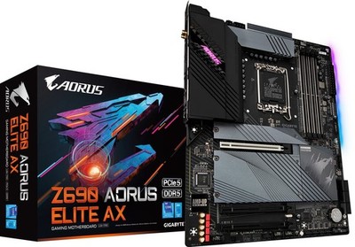 GIGABYTE Z690 AORUS Elite AX Mainboard Intel Sockel 1700 Intel Z690 DDR5 USB-C