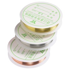 3 Rollen 18  Schmuck Kupfer Bastel Draht, TrüBungs BestäNdiger Schmuck Perl4842