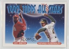 1993 Topps 1992 Topps All Stars Dennis Eckersley Lee Smith #411 HOF 1md