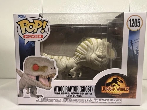 Funko POP! MOVIES Vinyl Figure # 1205 Atrociraptor Ghost Jurassic World Dinosaur