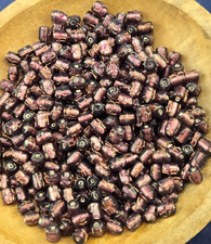 900 PCS BROWN TUBE GLASS BEADS JEWELRY CRAFT MAKING LOOSE BEADS