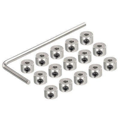 15Pcs Landing Gear Stopper 2.1mm(0.08'') Wheel Collar with Wrench for RC Plane *k