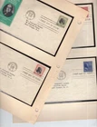 USA 1938 Presidential FDC Set with Cachets Sc# 803-834   SCV $535.50