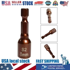 8mm Magnetic Nut Screwdriver Socket Bit Hex Shank Driver Adapter Socket Wrench