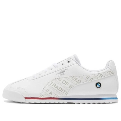 Puma Men's BMW MMS Roma Basic Lace Up Sneakers Shoes Casual ~ White