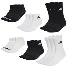 adidas Socken Set Sneaker Sportsocken Quarter  3/6/9/12/18 Paar Mix schwarz/weiß