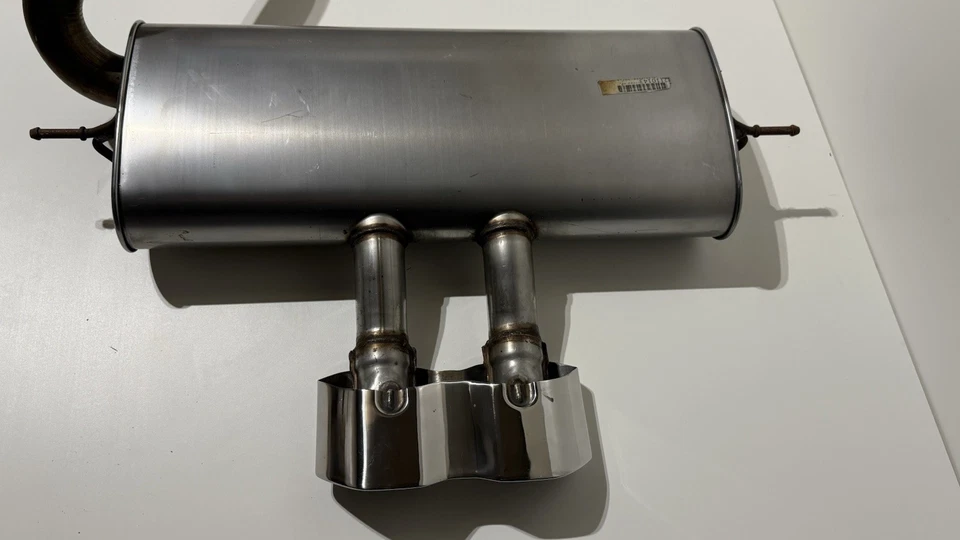 2013-2018 Ford Focus ST Oem Rear Muffler + Mid Pipe - Polished - FAST SHIPPING - Image 4 of 4