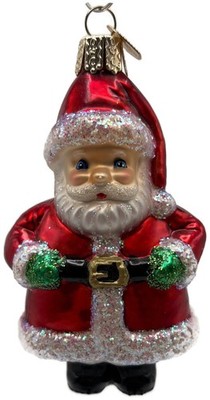 Old World Christmas Short Stuff Santa Claus 2019 Red Christmas Tree Ornament