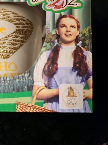 Wizard of Oz Gold Glitter "It's Not Where You Go It's Who You Meet" Mug New - Picture 3 of 7