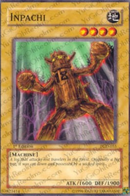 3 x Inpachi - PGD-055 - Common - 1st Edition Near Mint, English YGO