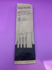 Wooden Cutlery Set With Knife, Fork, Spoon And Napkin: Ideal For Work / School