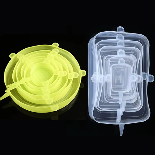 6 Pcs Silicone Cover Stretch Lids for Kitchen Microwave Food Covers Bowl Caps El - Picture 22 of 23