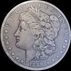 1889-O Morgan Silver Dollar $1 US Coin New Orleans Mint VF/XF Circulated Raw