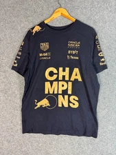 Red Bull Racing Oracle T Shirt Mens Size XL Blue Graphic Print Short Sleeve Tee