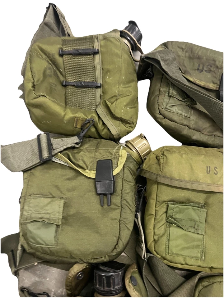Military Issued 2 QT OD Green Canteen Lot - Image 3 of 4