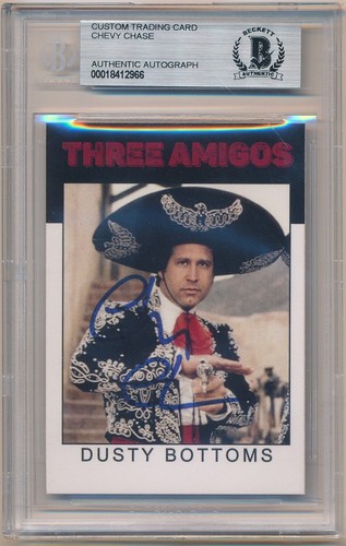 CHEVY CHASE 1986 VARIATION SIGNED AUTOGRAPH DUSTY BOTTOMS BGS AUTHENTIC AUTO SP