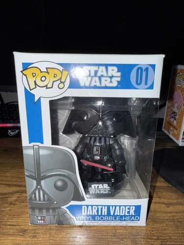 FUNKO Pop! Star Wars Darth Vader 01 Large Font Blue Box