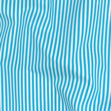 Sky Blue Striped Cotton Fabric: Yarn-Dyed Woven Shirting 58-inch Wide