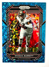 2022 Panini Prizm Shaquil Barrett BLUE Disco Prizm Card SP #/79 Buccaneers!