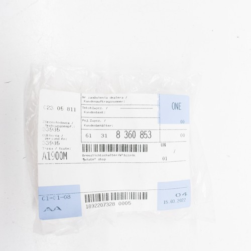 BMW 5 E39 Stop Light Switch 8360853 61318360853 NEW GENUINE - Picture 7 of 8