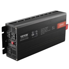 3000W 12V to 120V DC AC Inverter with 3 AC 2 USB 1 Type-C Smart Control