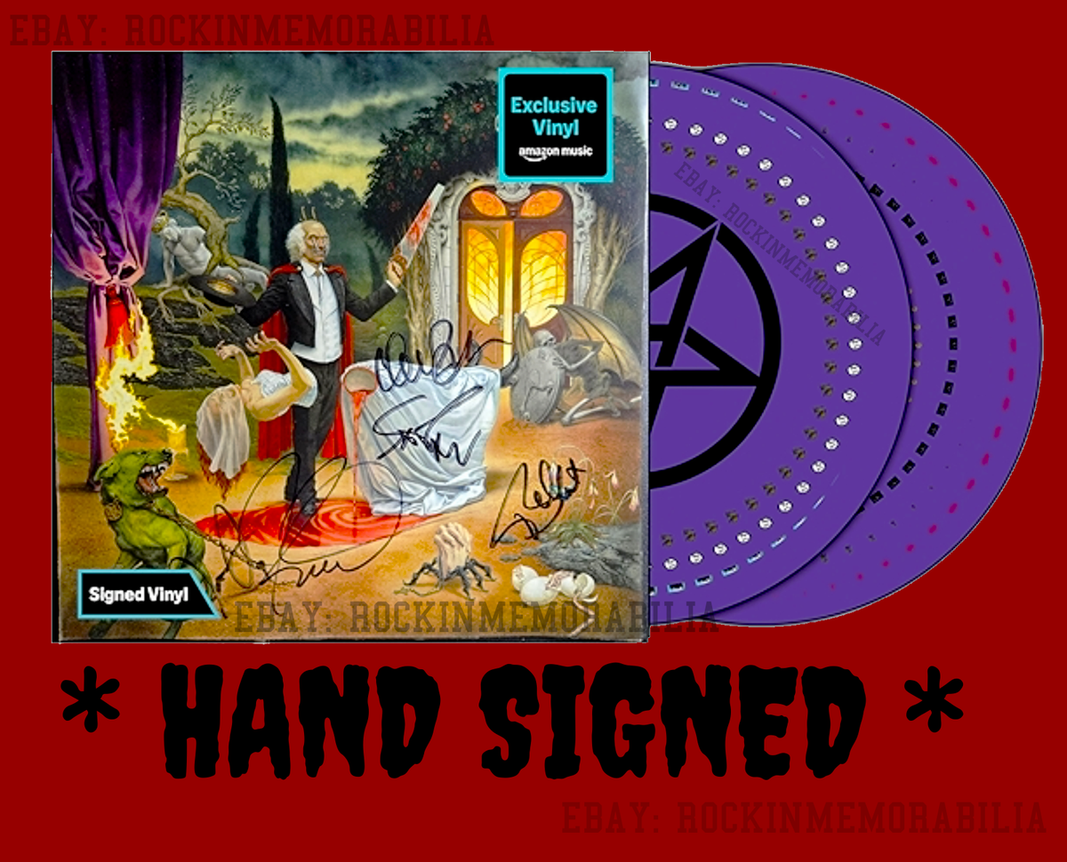 Anthrax Cursum Perficio SIGNED Vinyl 2 LP Zoetrope AUTOGRAPHED New