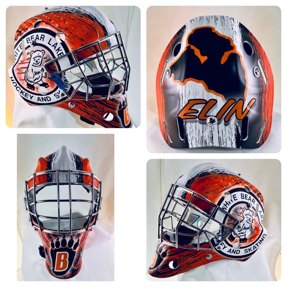 Custom Made Goalie Mask Wrap Graphics Catchers Mask Vinyl Decals Stickers - Image 2 of 4