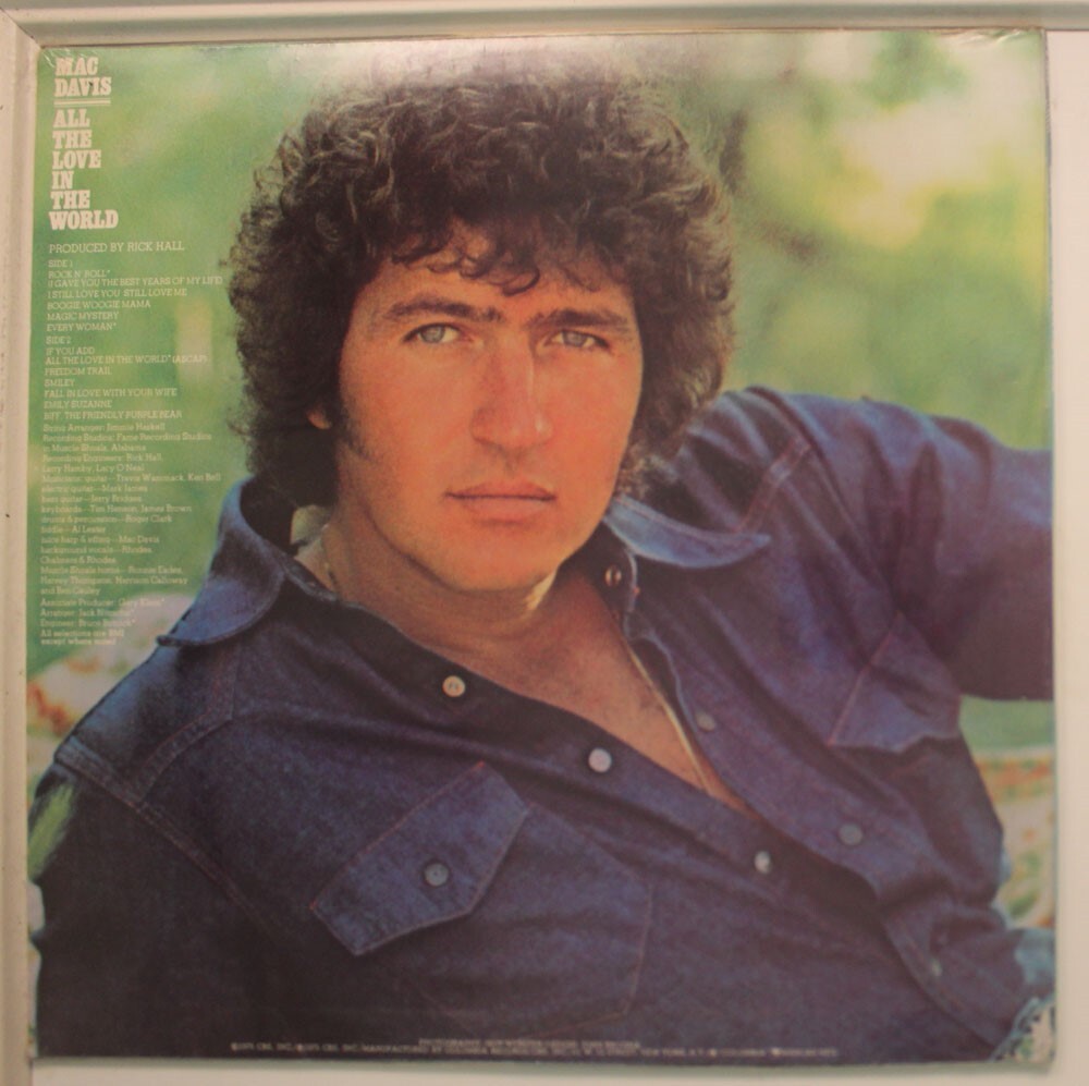 Mac Davis Lp All The Love In The World On Cbs - Sealed / Sealed | eBay