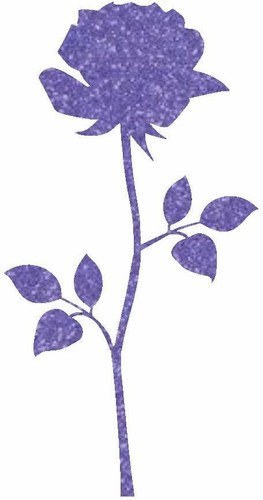 Rose Flower Glitter Vinyl Decal Sticker Window Wall Mirror Car Art 10 colours - Picture 16 of 20