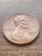 1977 D Lincoln Memorial Cent Penny Variety Error  Filled “D” Actual Coin TK4106*