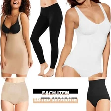 Womens Seamless Shapewear Briefs Tummy Control Slimming Underwear Body Shaper