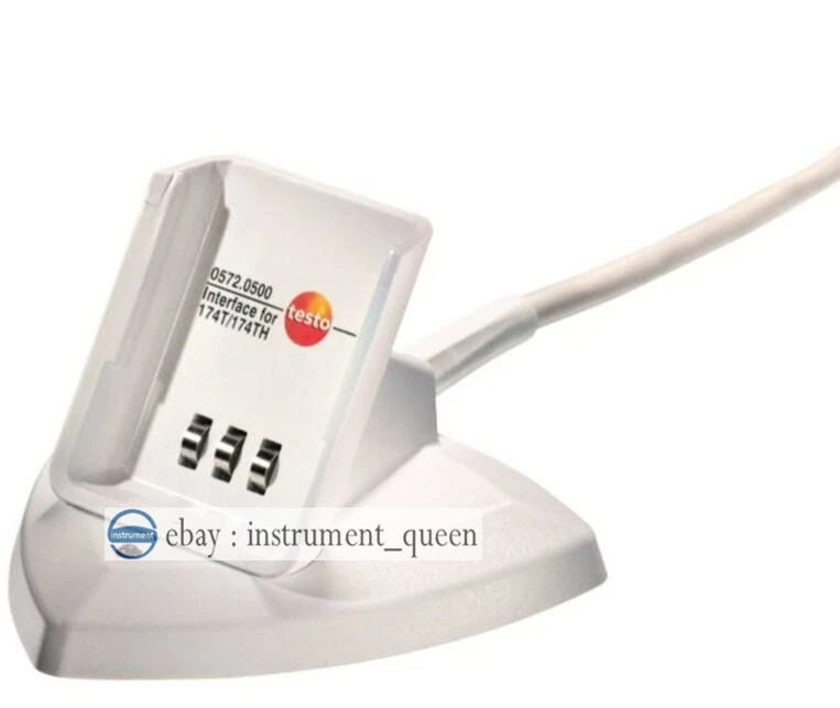Testo 0572 0500 Desktop Cradle with USB Cable for 174T and 174H Mini Data Logger - Image 3 of 4