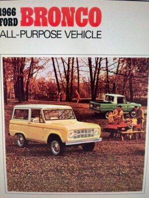 Ford Bronco Oldtimer 1966 Allzweckfahrzeug Verkaufsprospekte x2 gebundenes Exemplar