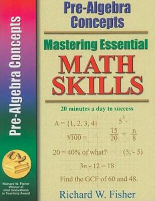 Pre-Algebra Concepts (Mastering Essential Math Skills) - Paperback - GOOD