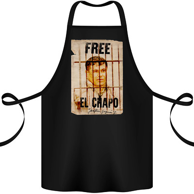 Free El Chapo Kokain Drogen Kartell Baumwolle Schürze 100% Bio