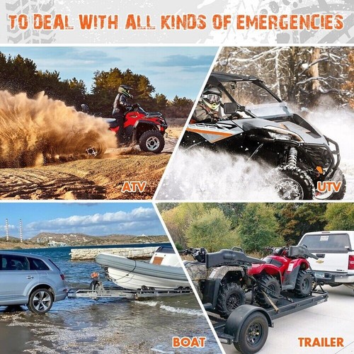 ZESUPER 4500LB Electric Winch 12V Synthetic Rope Wireless Remote ATV UTV Boat - Picture 12 of 14