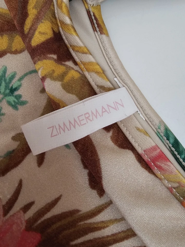 Zimmermann Baby Toddler One Piece Swimsuit Bathing Suit Flutter Sleeve 12 18 Mon - Image 3 of 4