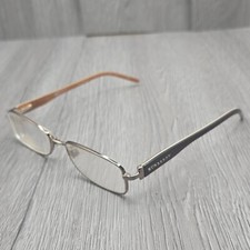 Burberry B1066 1016 Gold Brown Rectangle Eyeglasses 52/17 135 Designer