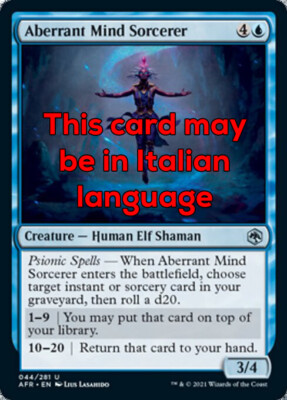 MTG 4x ABERRANT MIND SORCERER EXC - ABWEICHENDE GEISTESZAUBERERIN - AFR