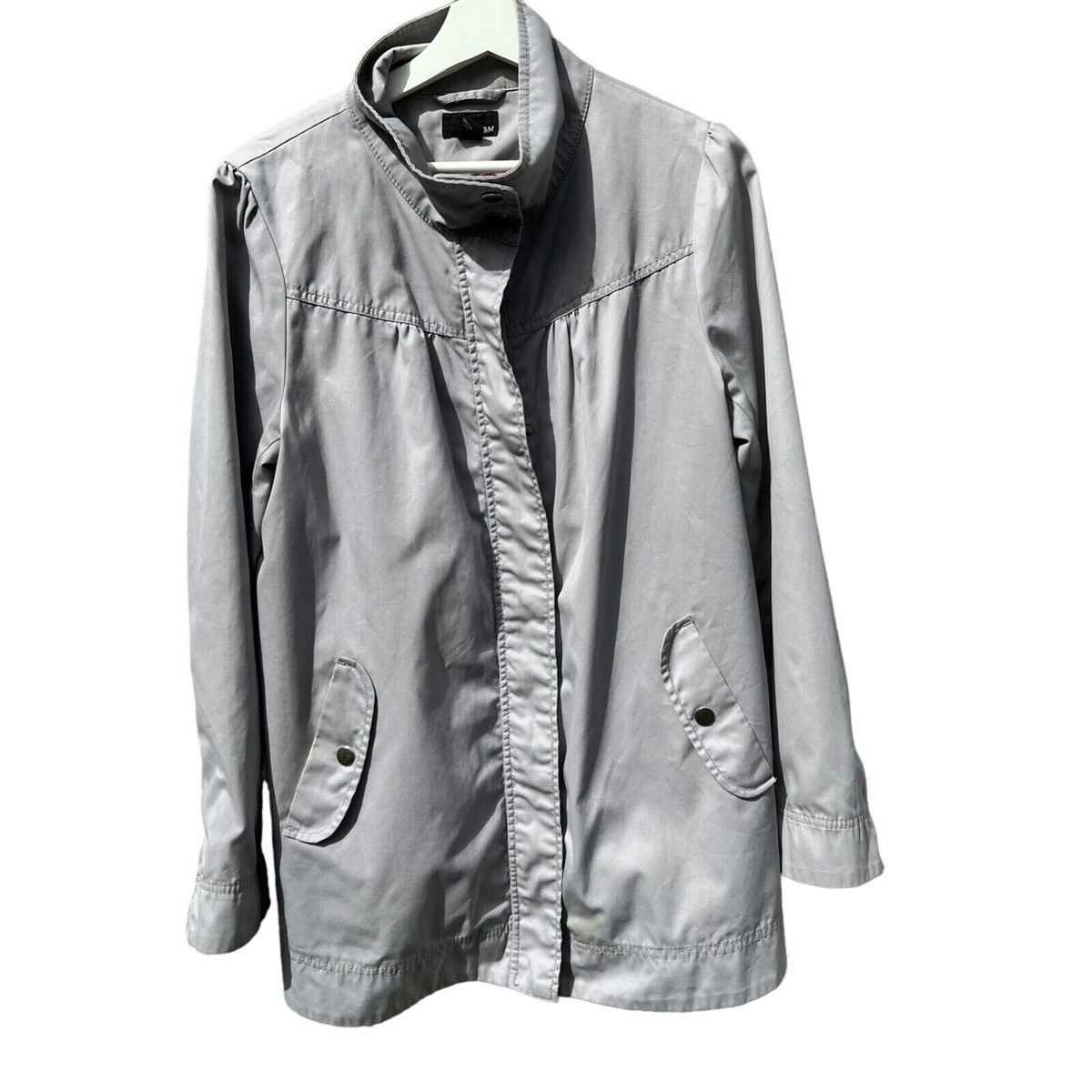 H&m Ladies Dark Grey Coat H&M Womens Grey Coat Size Eur 46 UK