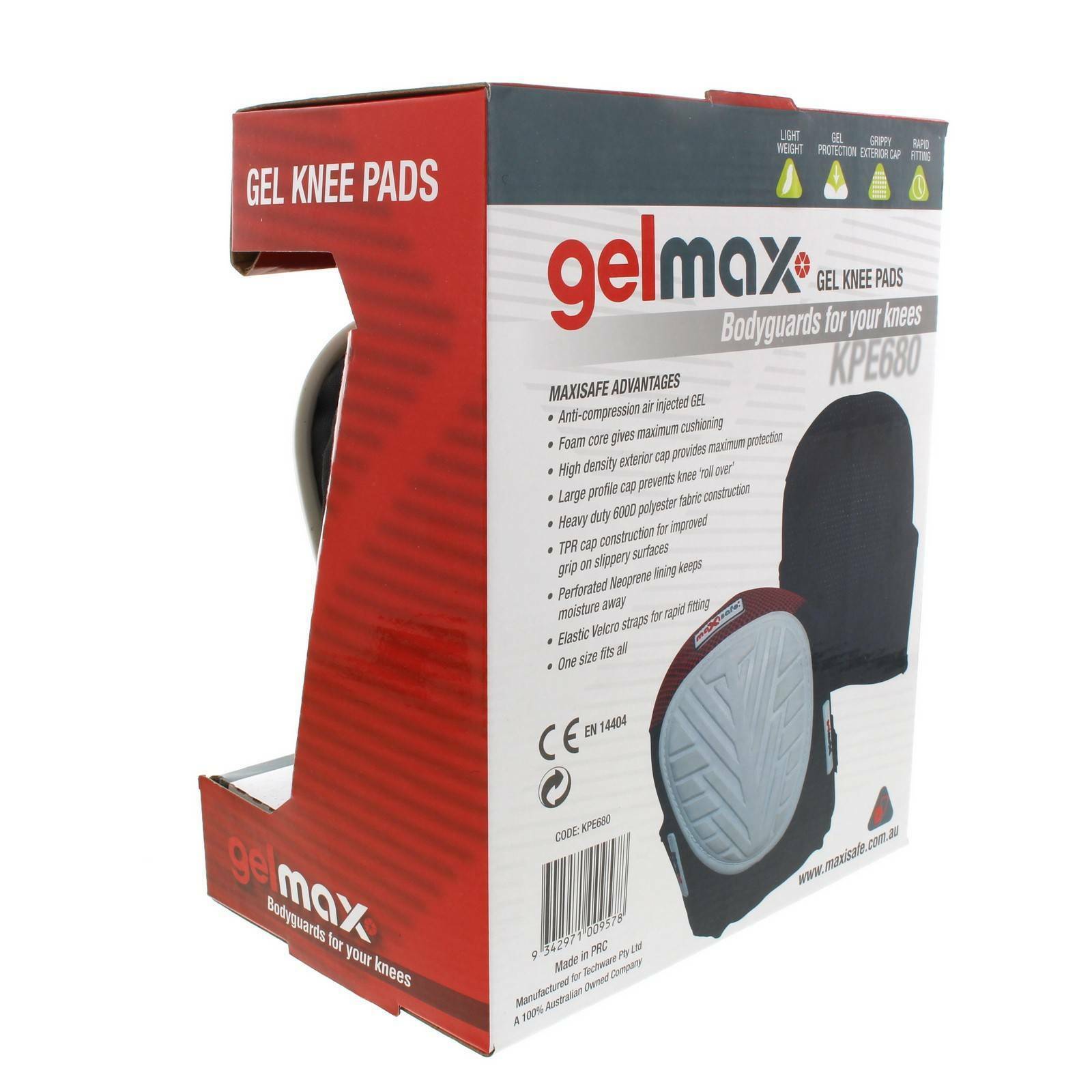 Maxisafe GelMax Premium Gel Knee Pads Air Injected Gel