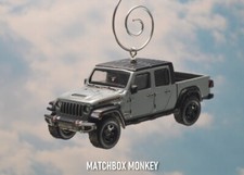 2022 Gray Jeep Gladiator Mojave Pickup Truck Christmas Tree Ornament Adorno