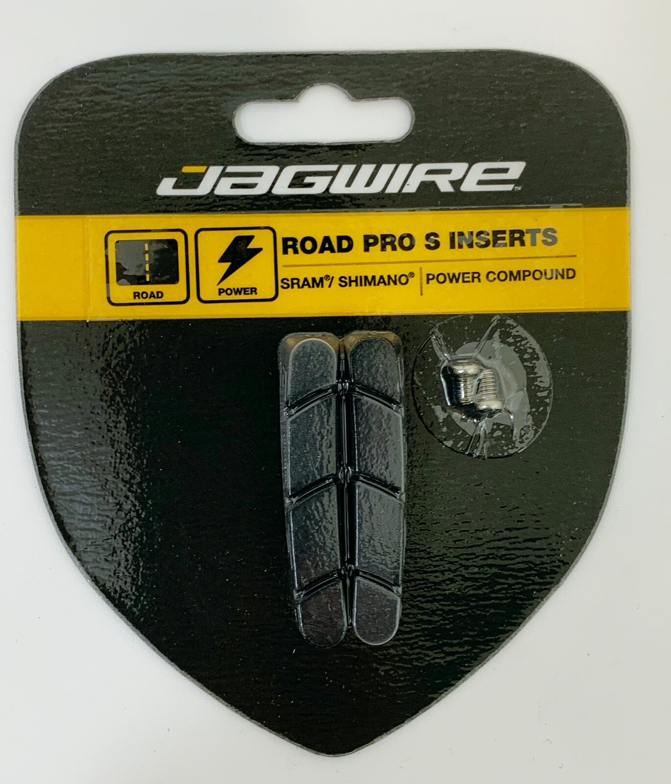 Genuine Jagwire Road Pro S Pad Inserts Black Shimano Road Bike Brake Blocks
