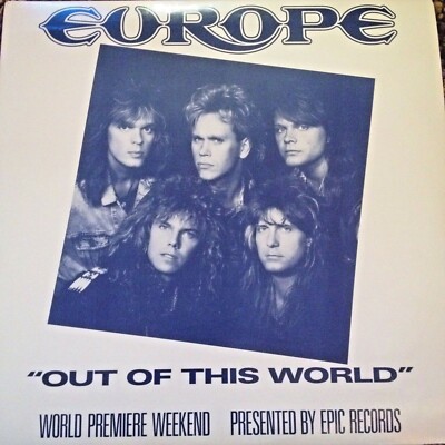 RADIO SHOW: EUROPE ''OUT OF THIS WORLD'' WORLD PREMIERE TRI FOLD ALBUM PROMO RARE