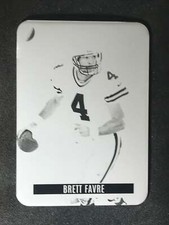 2023 Pro Set Metal Football Retro Black Printing Plate #13 Brett Favre 1/1