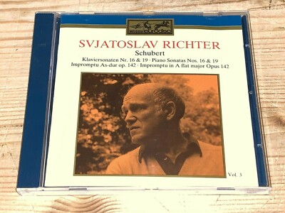Schubert Piano Sonatas D.845 & D.958 SVIATOSLAV RICHTER EURODISC MELODIYA CD Exc