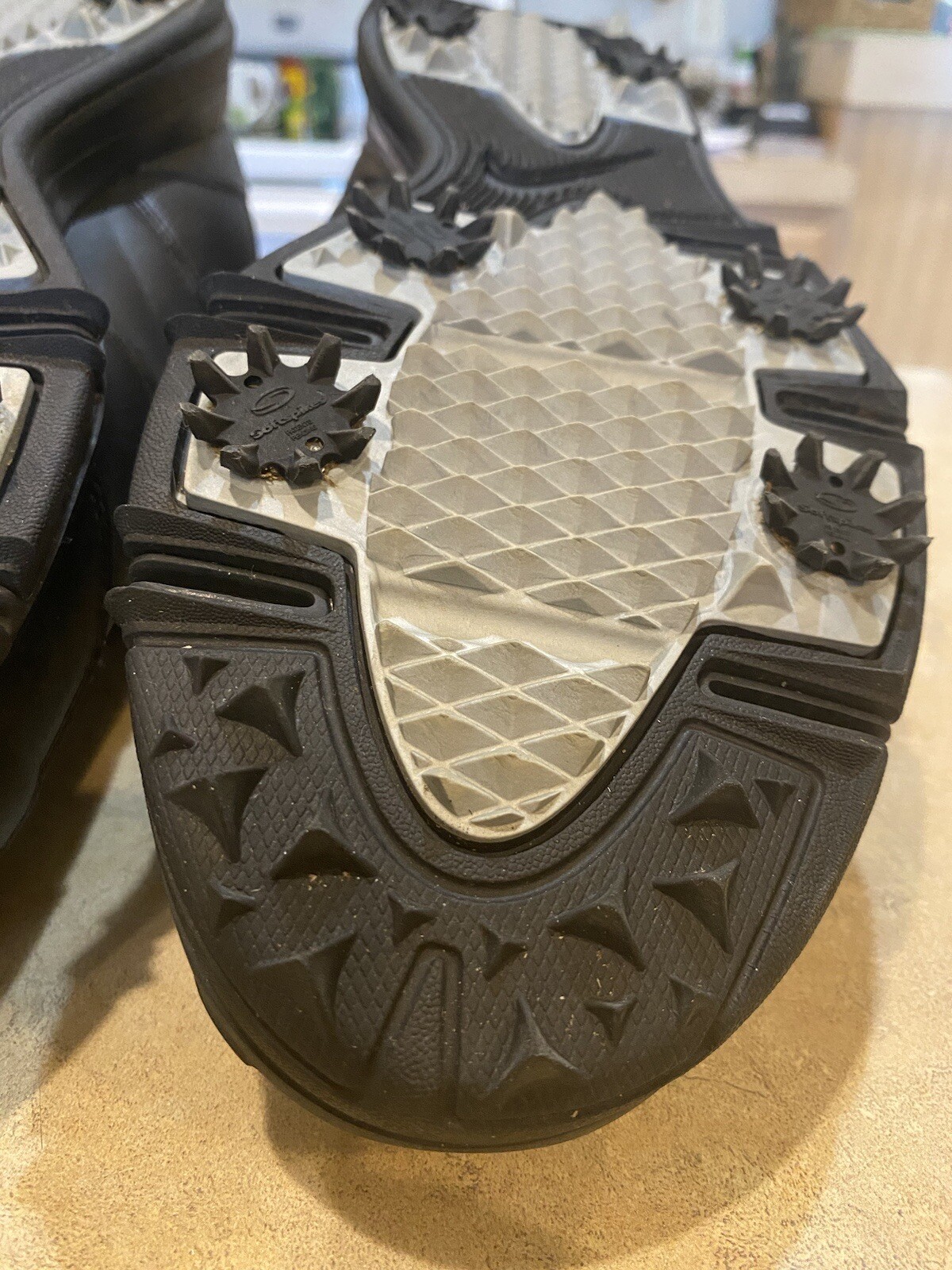 Nike Durasport 4 Mens Golf Shoes Sz 12 844550 001 Black Leather Soft