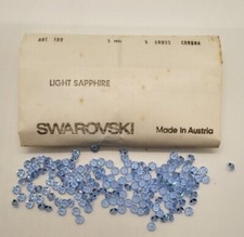 Factory Pack Swarovski Crystal Light Sapphire 5mm Flat Bicone 5305 Beads; 720pc