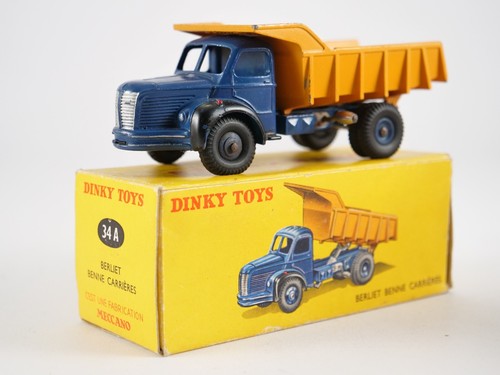 Dinky Toys F N º 34A Berliet Camión Volquete Carreras en Caja - Imagen 15 de 16